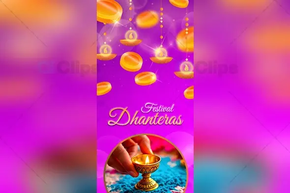 Dhanteras Festival Poster PSD Template