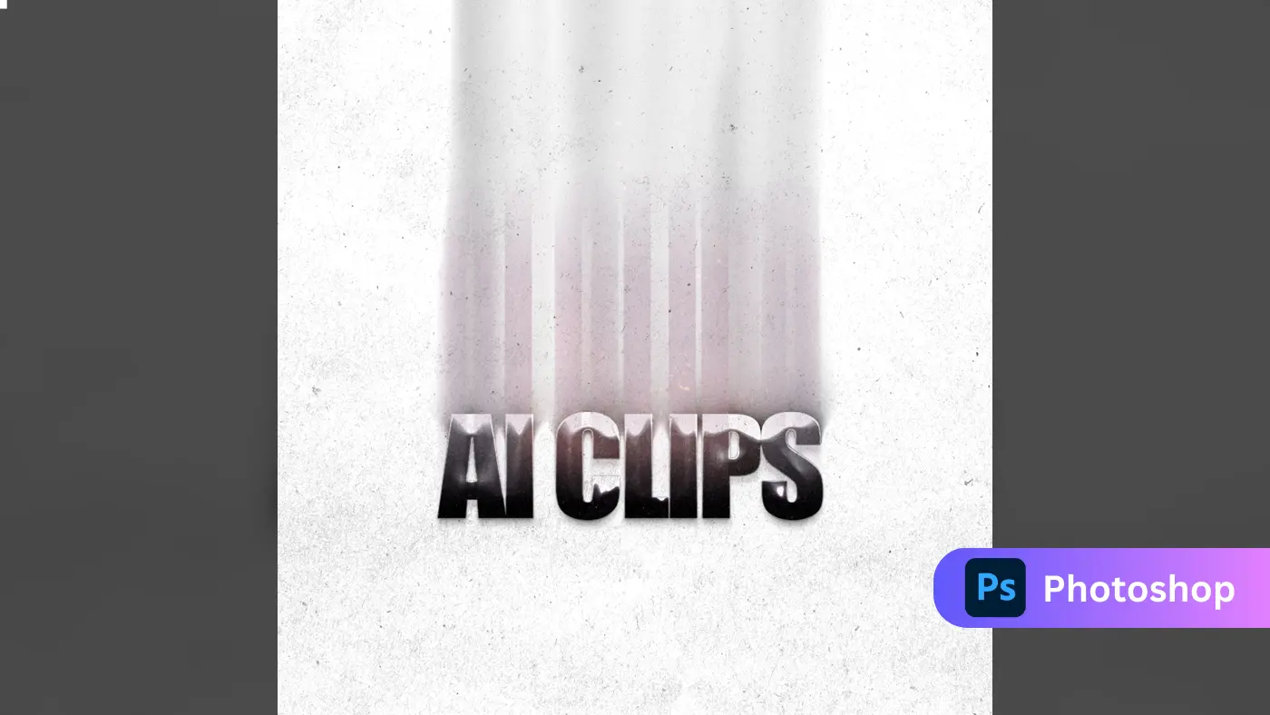 Grunge Vertical Motion Blur Text Effect
