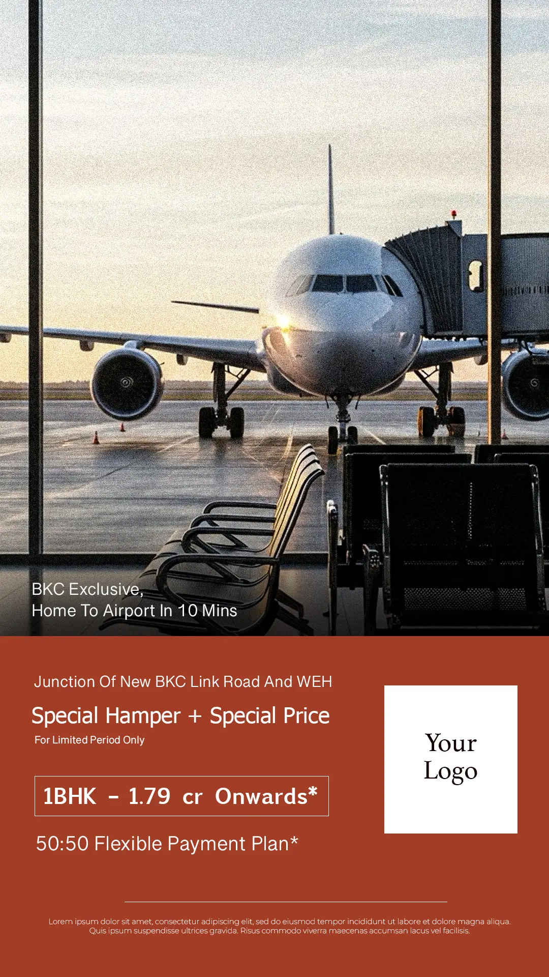 Airport Proximity Real Estate Ad Template