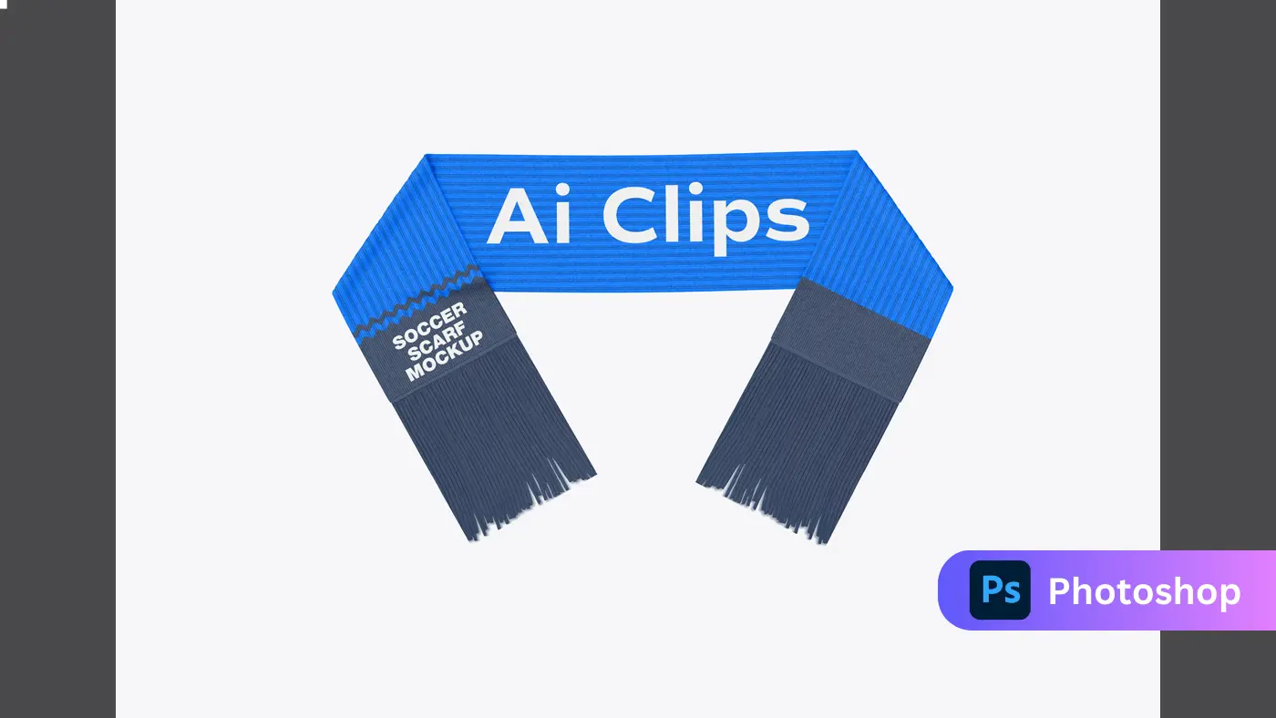 Editable Scarf Mockup Template