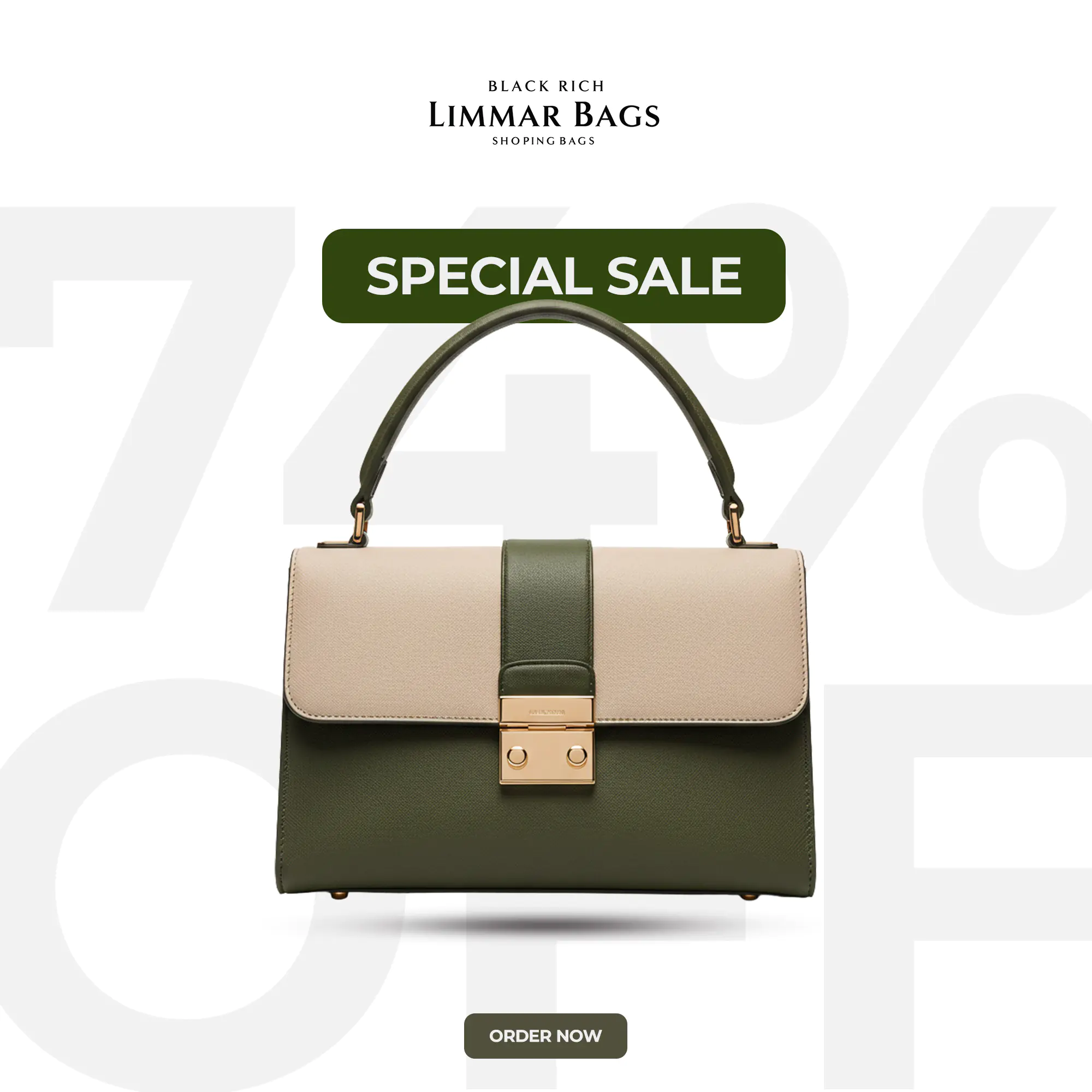 Luxury Handbag Sale Promotion Template