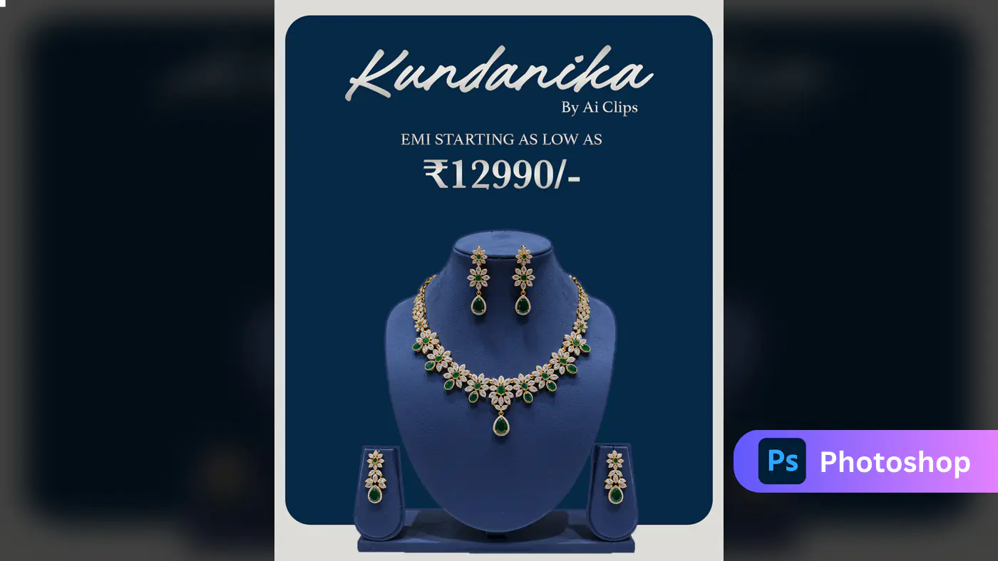 Kundarika  Elegant Bridal Necklace Jewelry Template