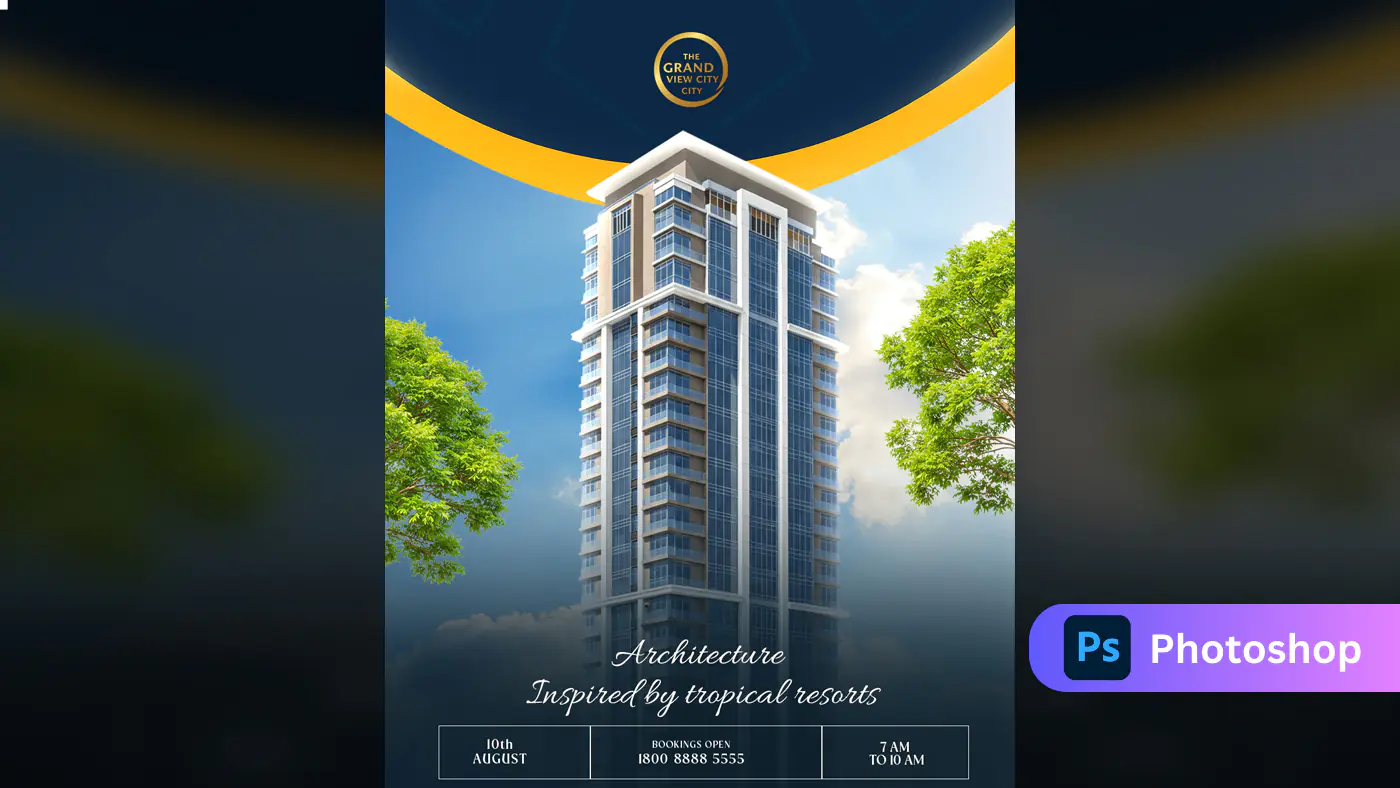 Luxury High-Rise Condominium Ad Template