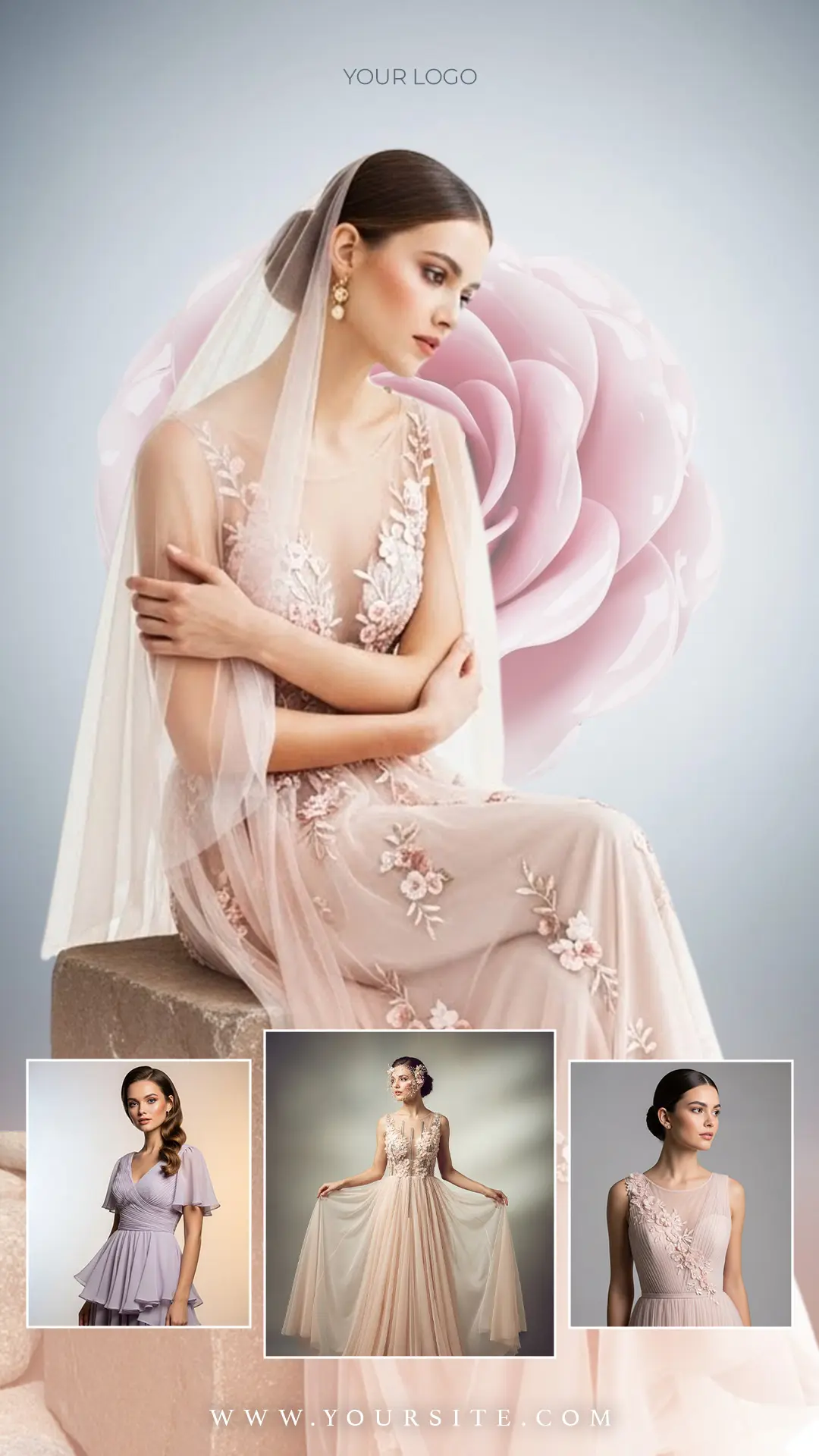 Haute Couture & Bridal Gown Ad Template