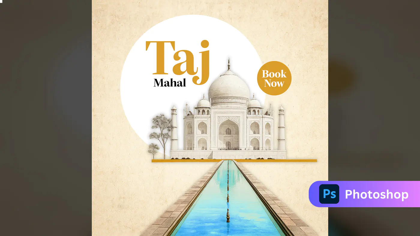 Taj Mahal Travel Promotion Template