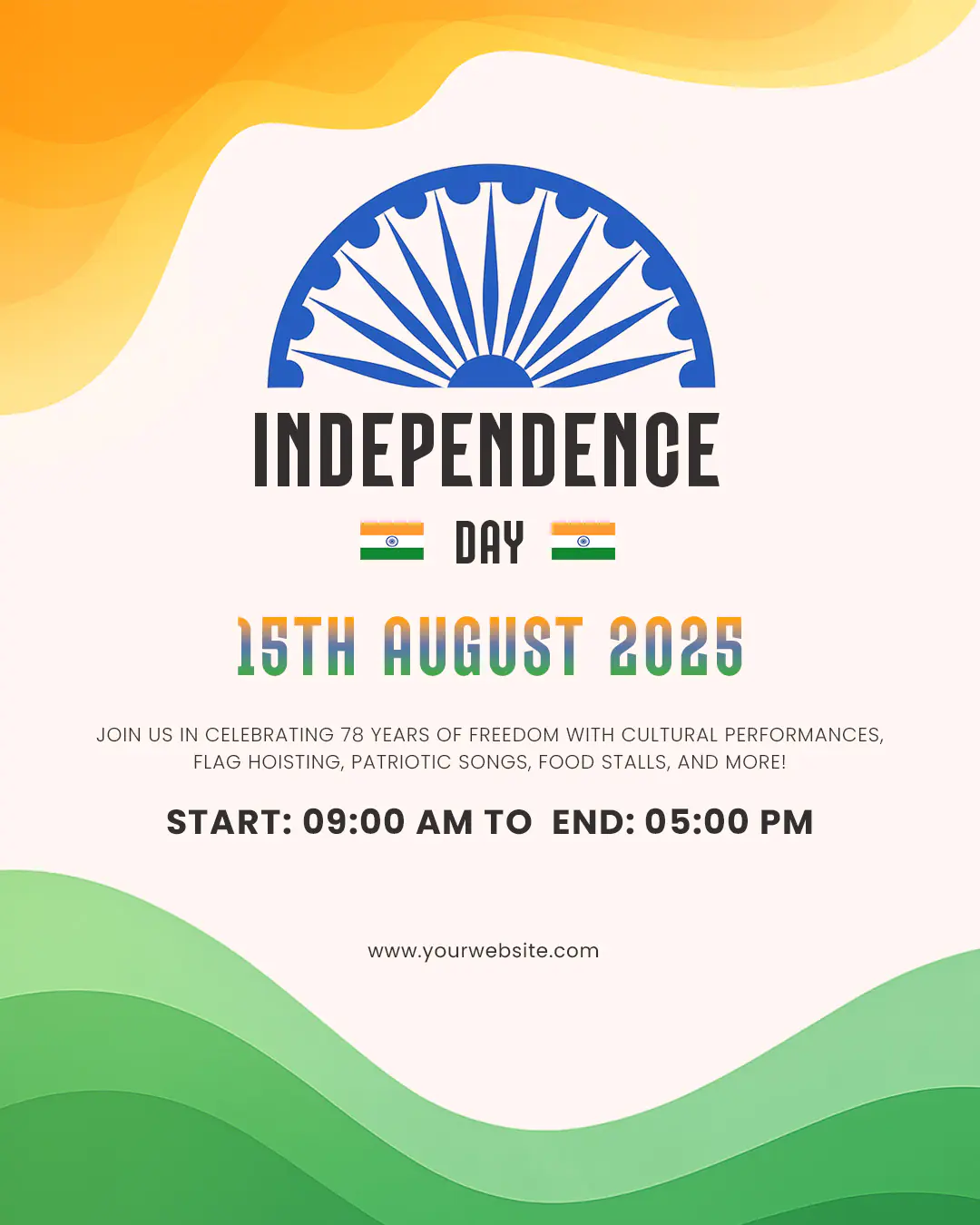 India Independence Day 2025 Poster
