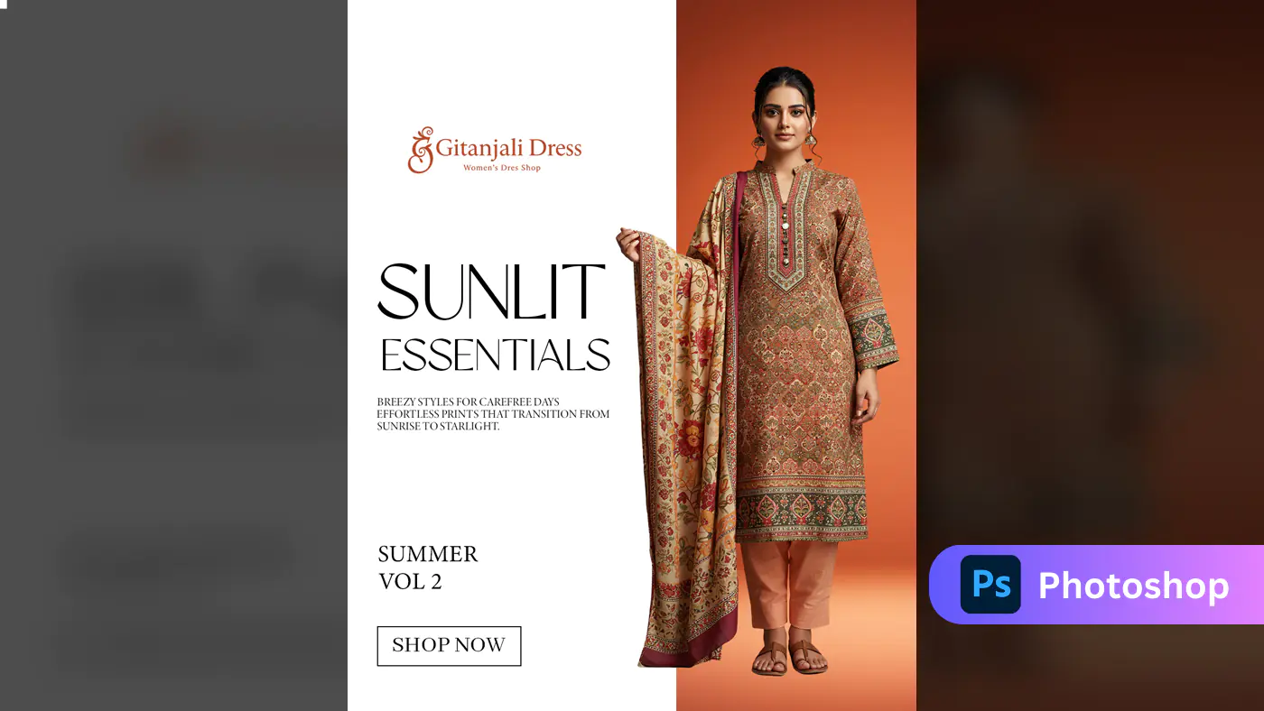 Ethnic Wear Fashion Banner Template