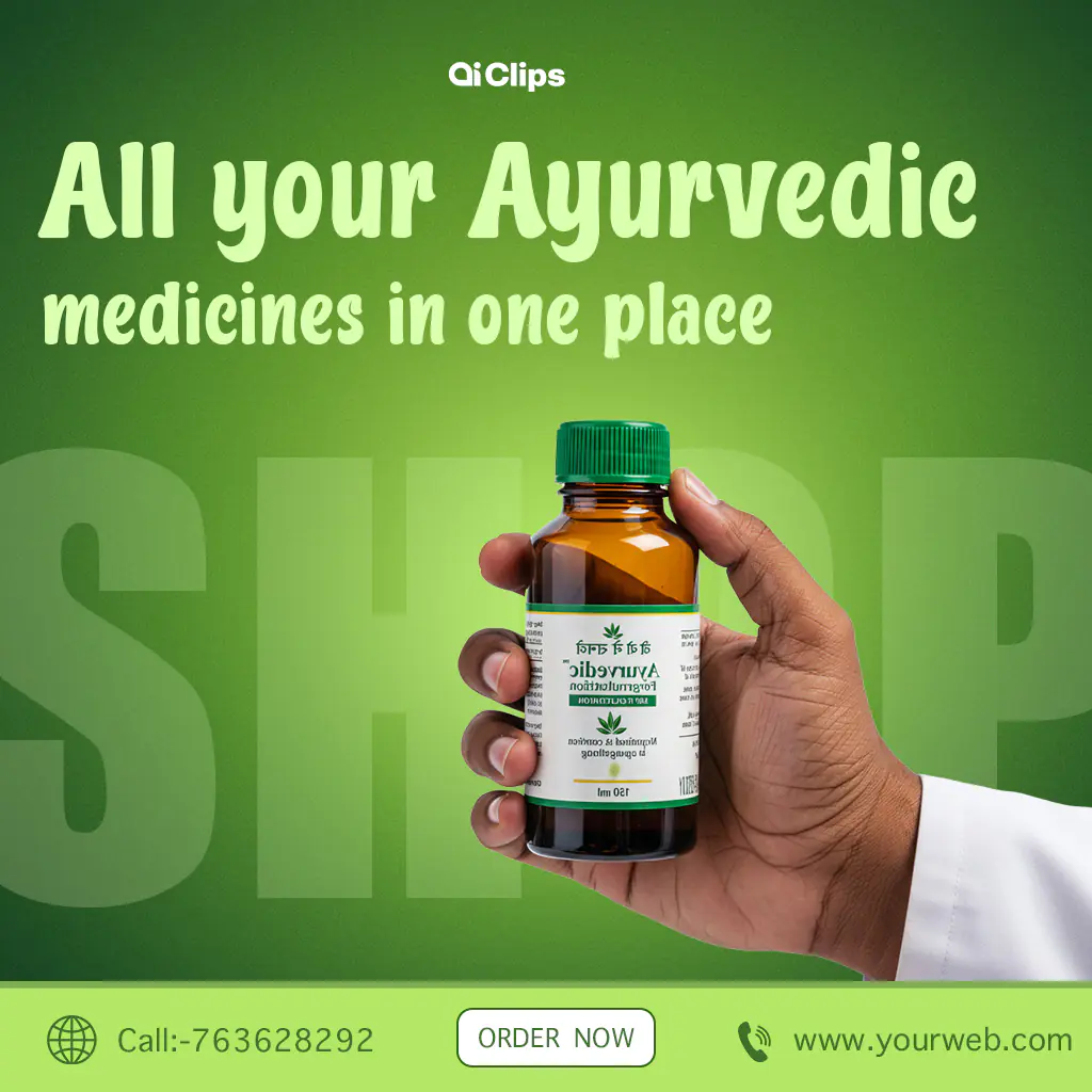 Enhanced Ayurvedic Medicine Marketing Template
