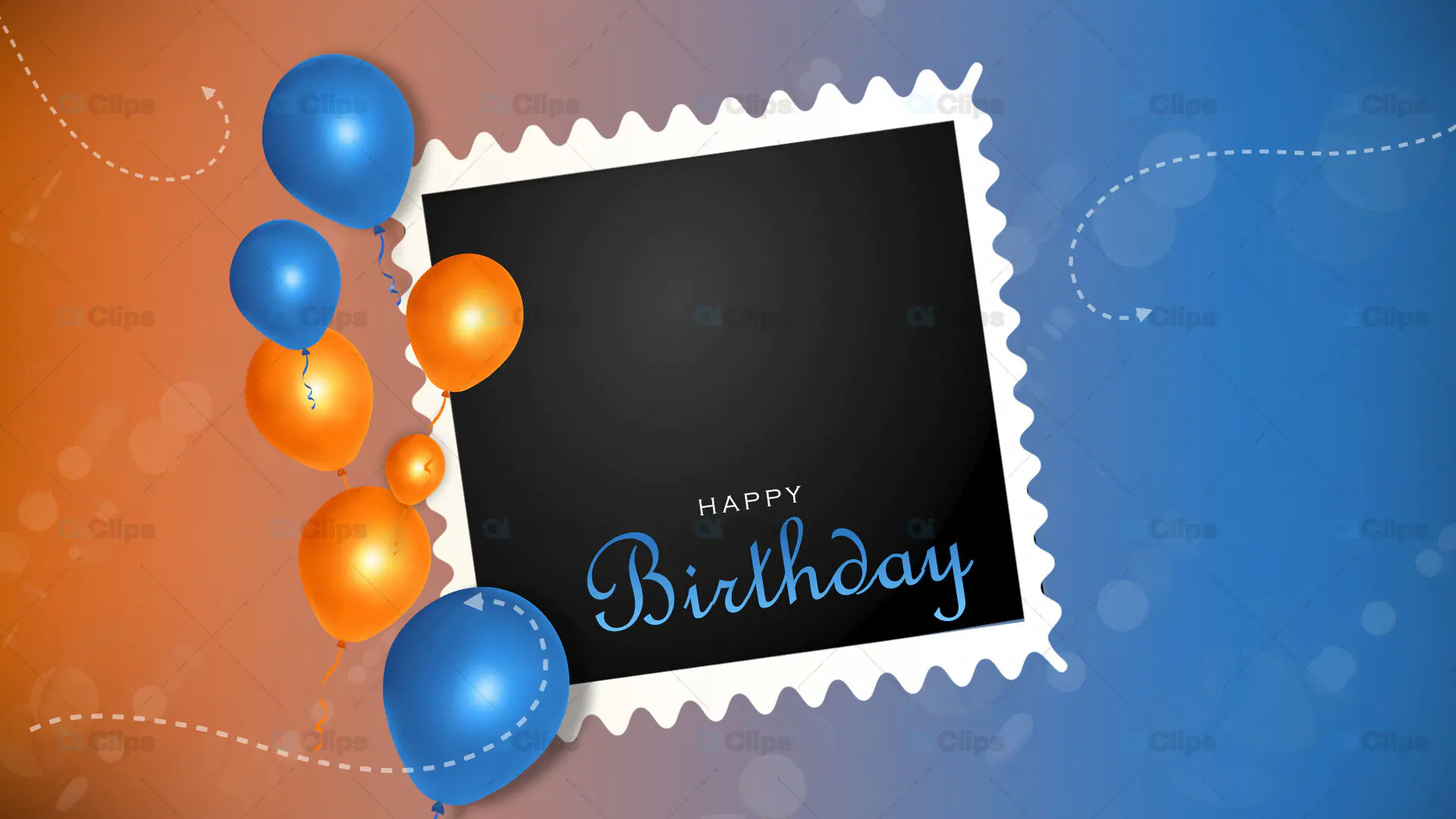 Customizable Birthday Greeting Card PSD Template