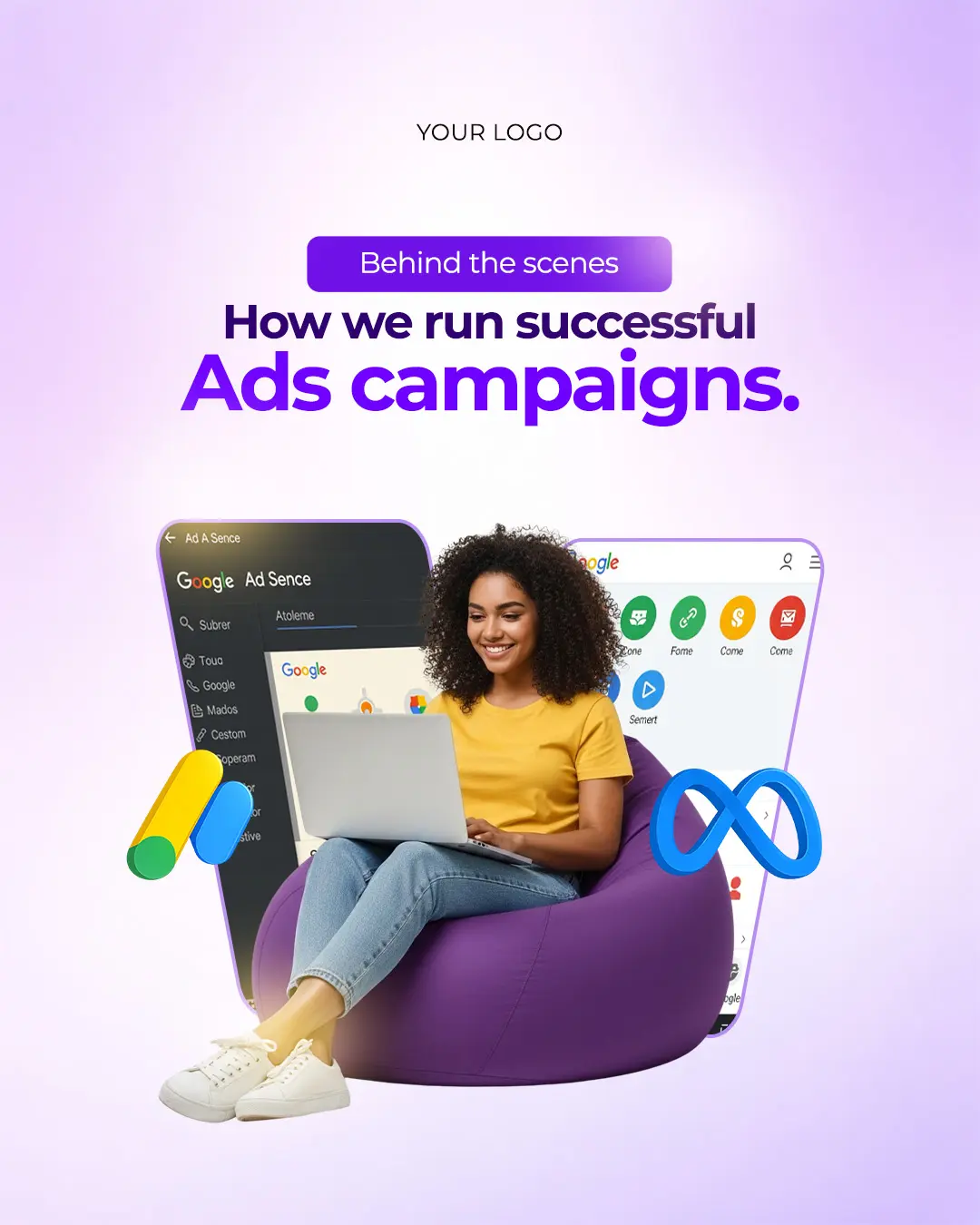 Digital Ad Campaign Showcase Template