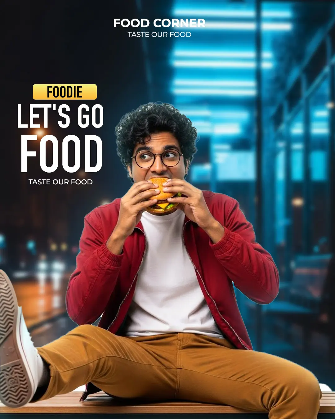 Food Vlogger Reel Thumbnail Template