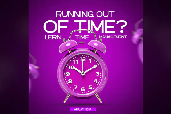 Enhanced Time Management Course Promo Template