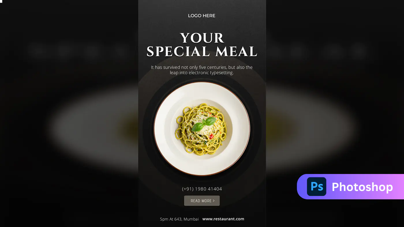Gourmet Restaurant Promotional Template