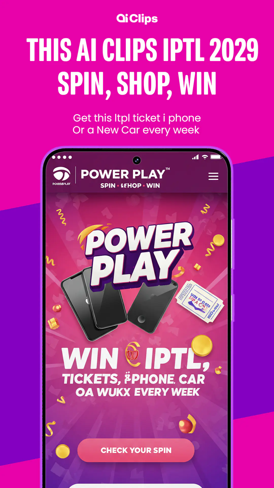 Spin & Win Contest App Promo Template
