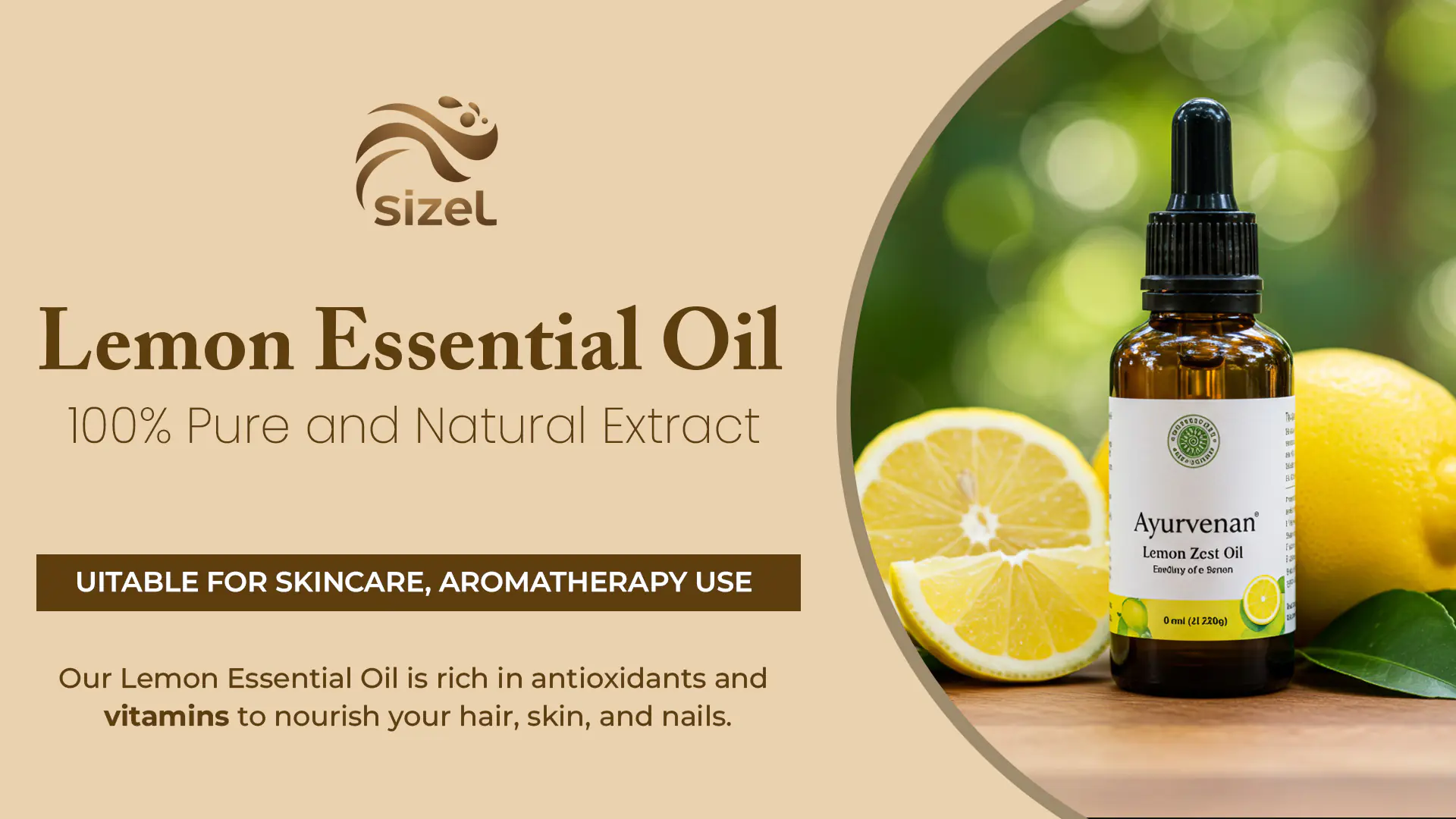Lemon Essential Oil Product Banner