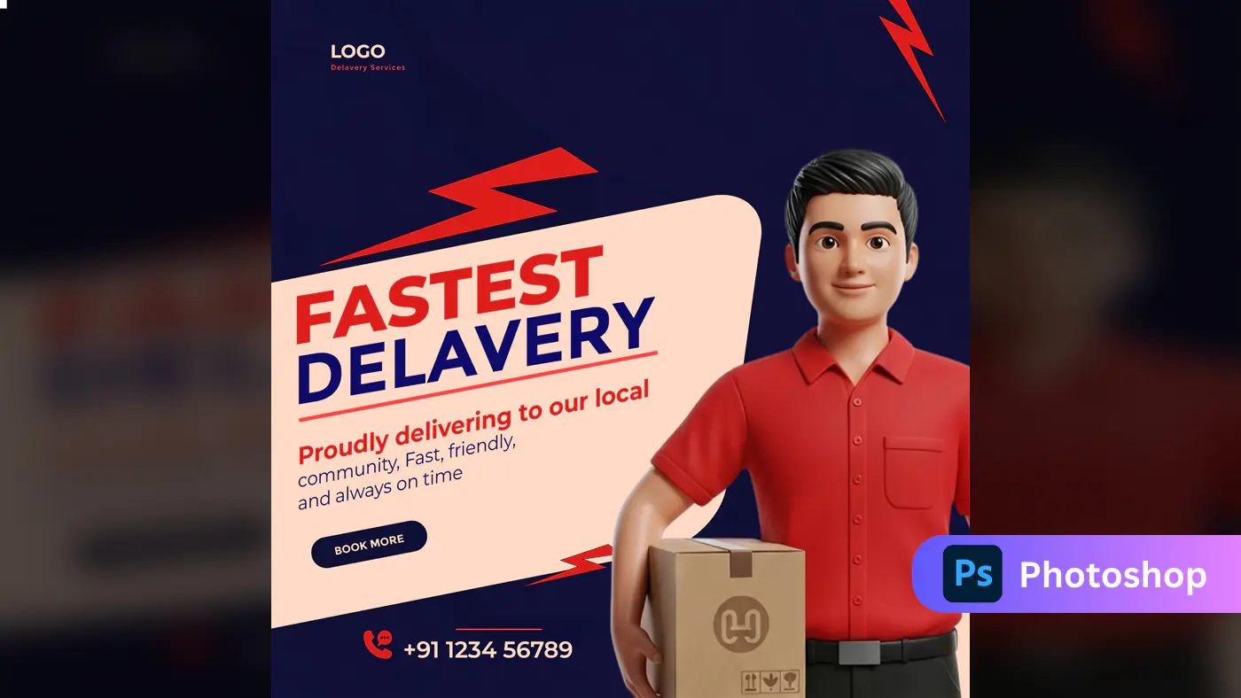 Swift Courier Service Promotion Template