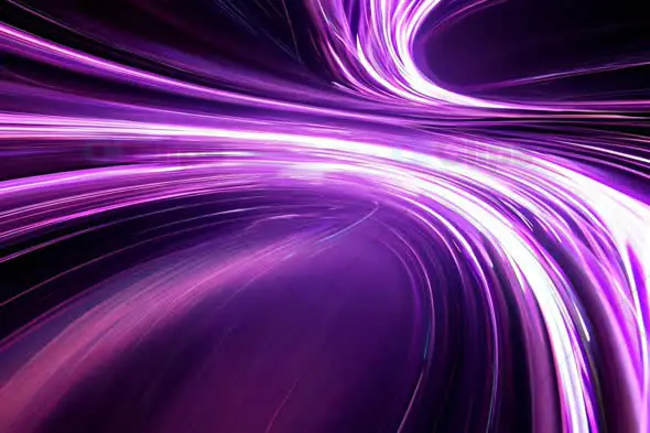 Neon Purple Light Trails – Futuristic High-Speed Motion