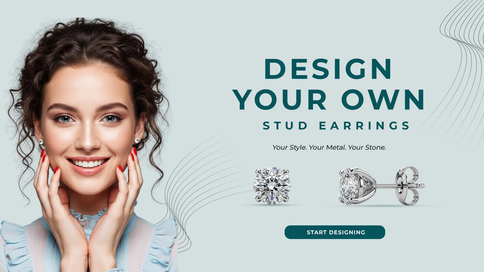 Personalized Stud Earring Promo Template