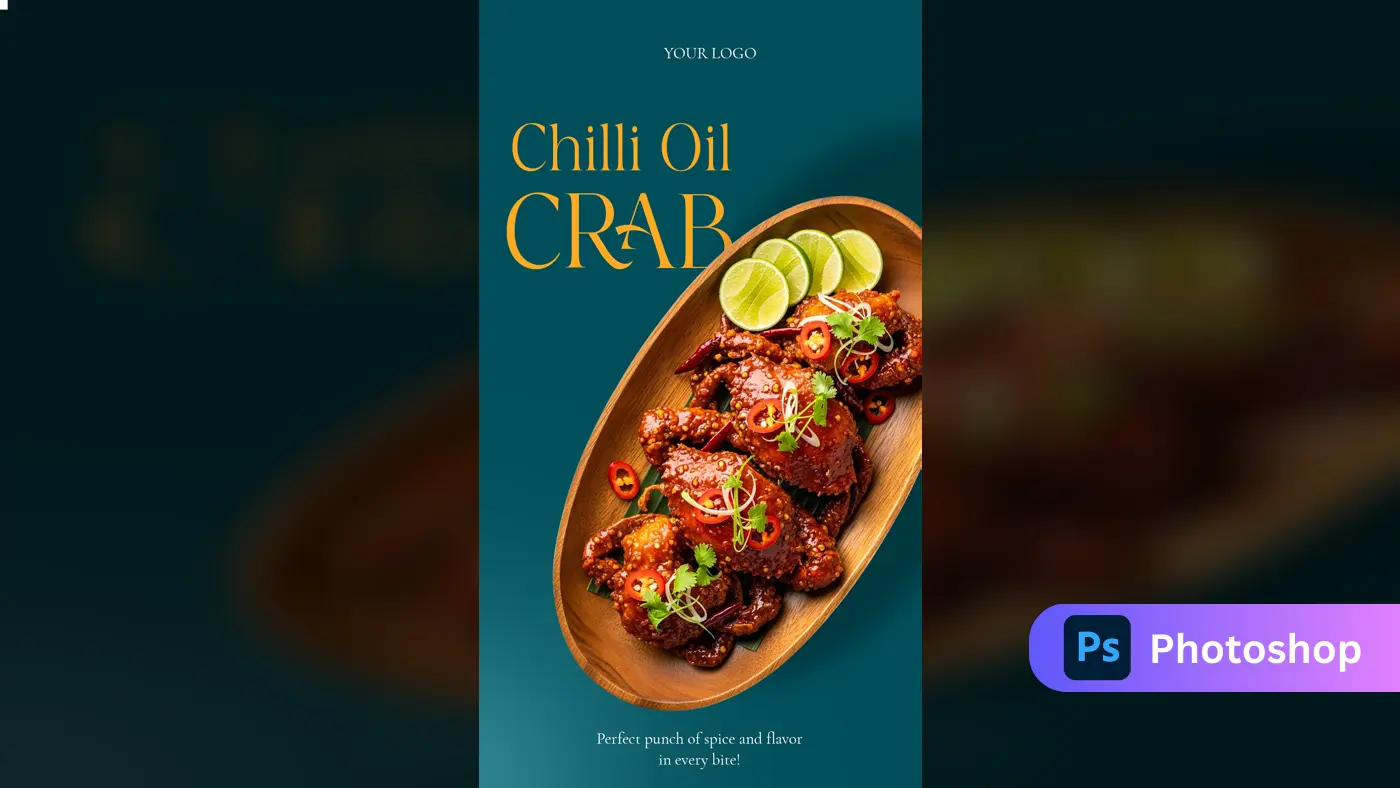 Gourmet Seafood Ad Template