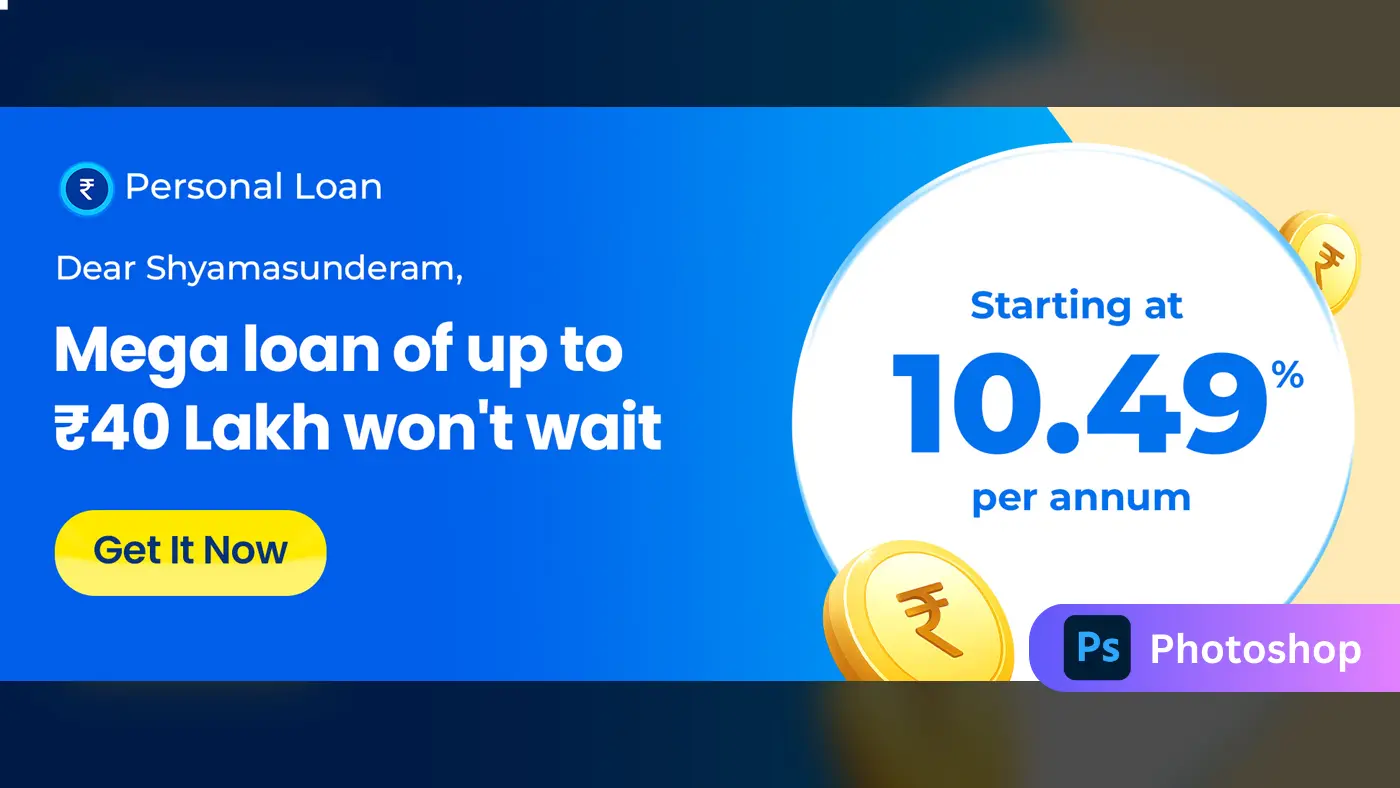Personalized Financial Loan Ad Template