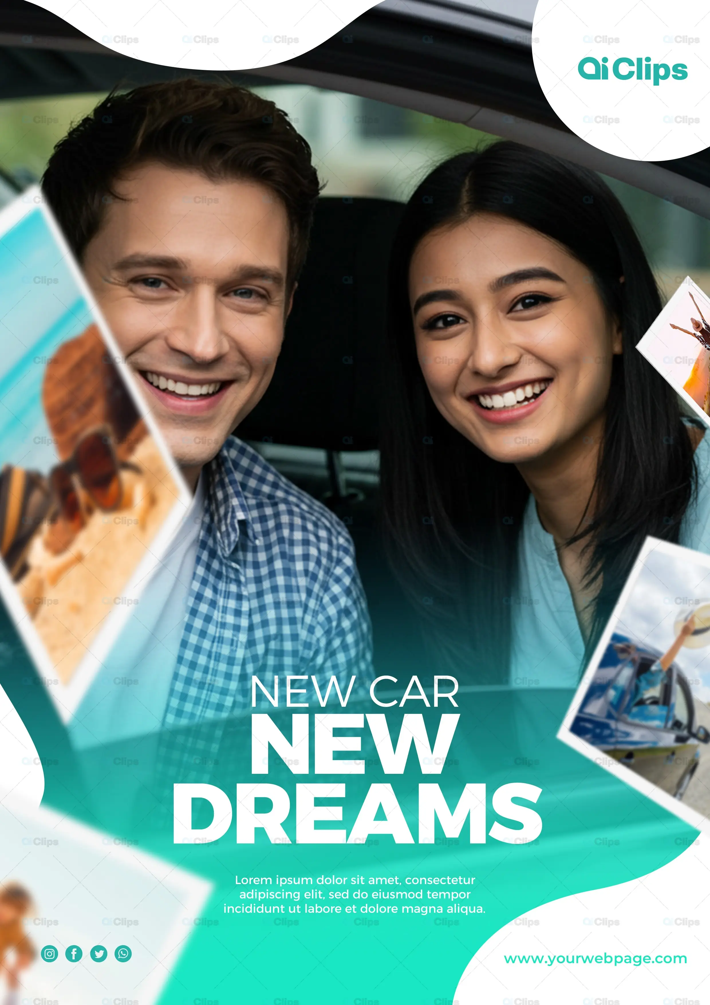 New Car Dreams Automotive Social Media Template
