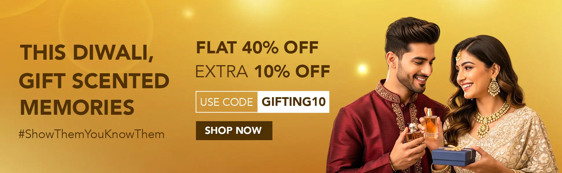 Festive Perfume Gifting Ad Template