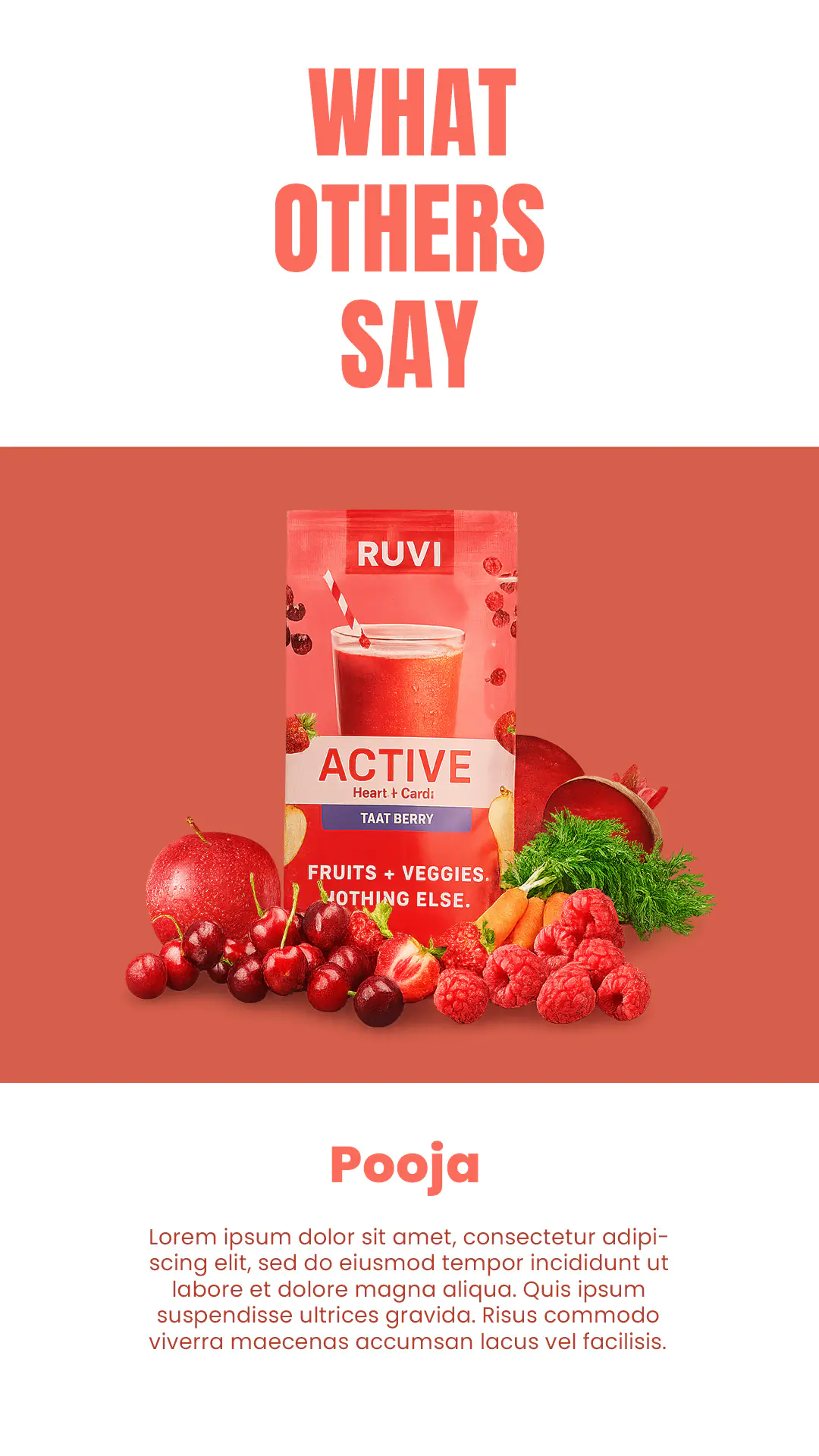 Healthy Smoothie Product Testimonial Template