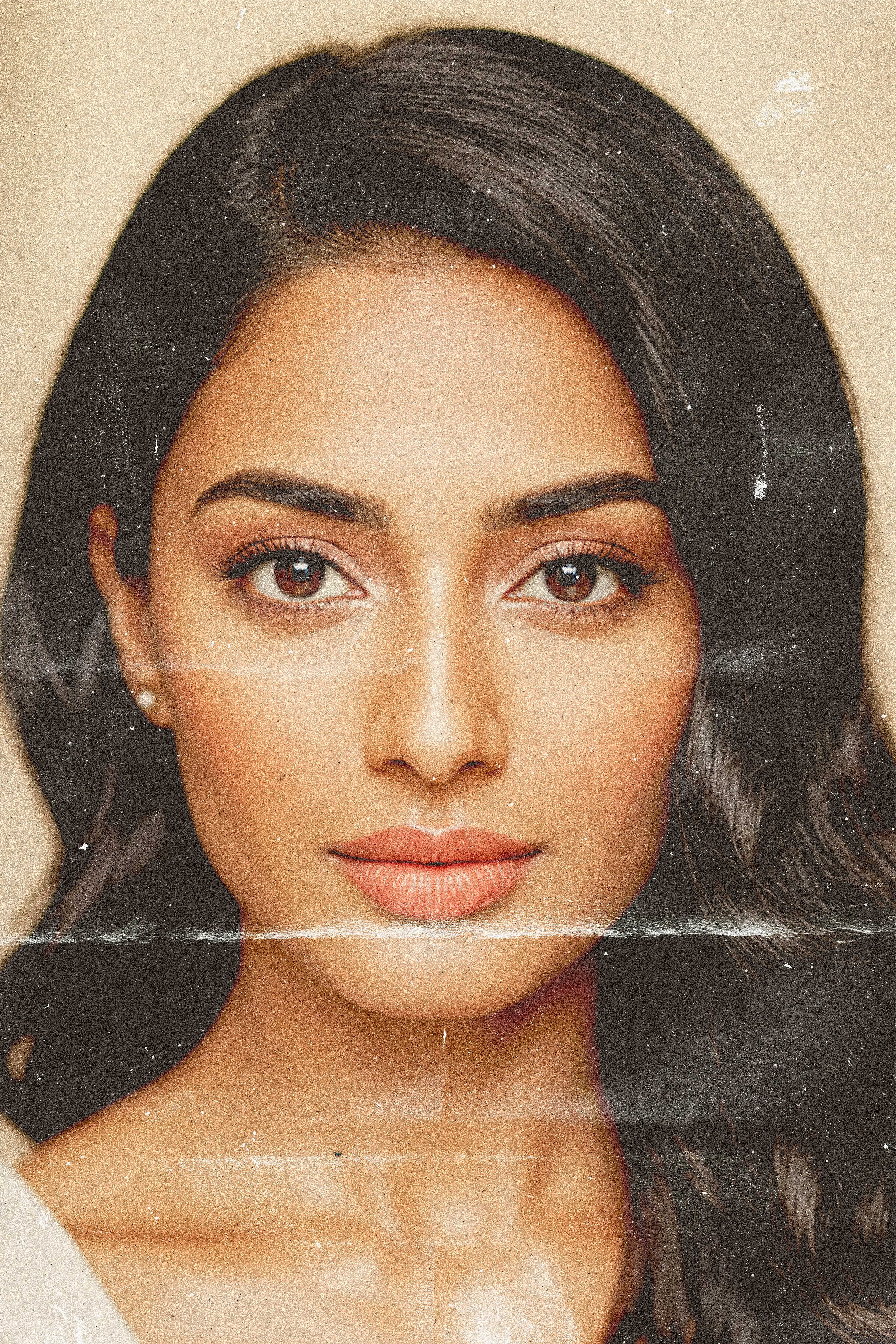 Vintage Film Portrait Effect  Retro Aesthetic Photography