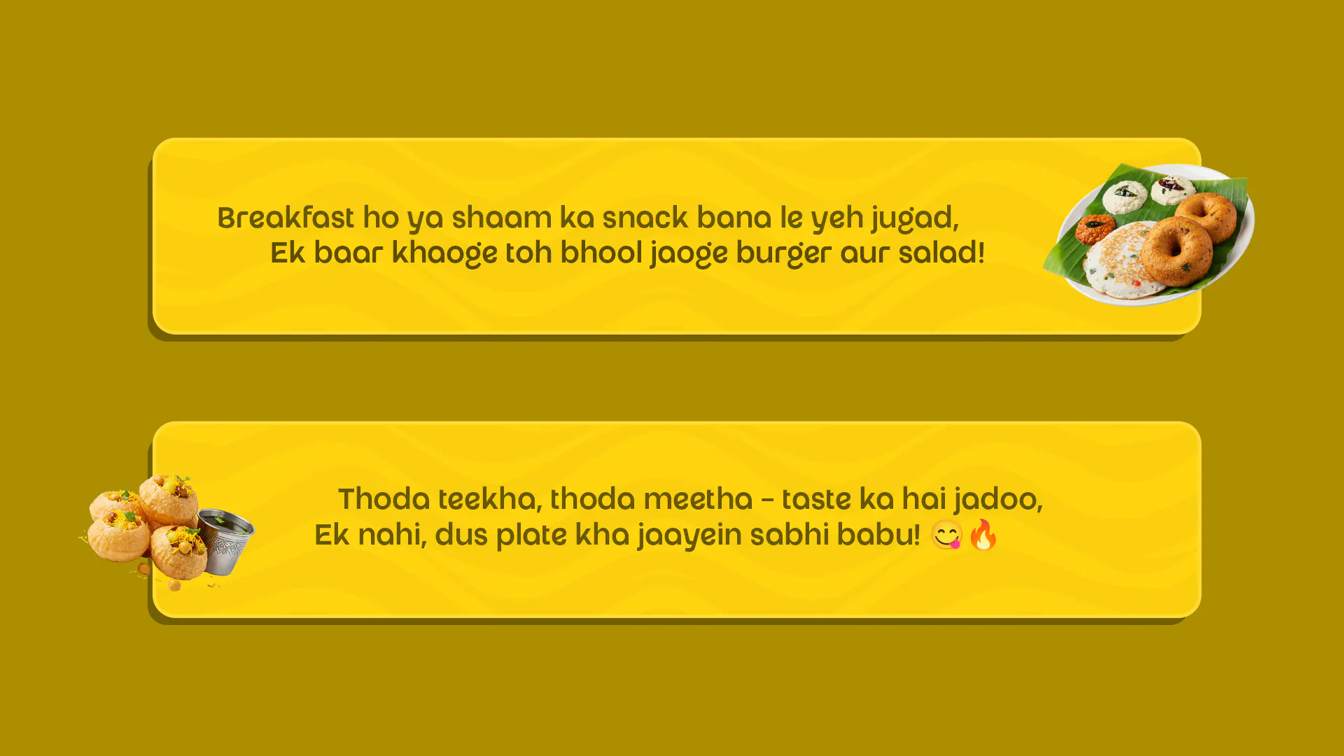 Food Promotion Template with slogen