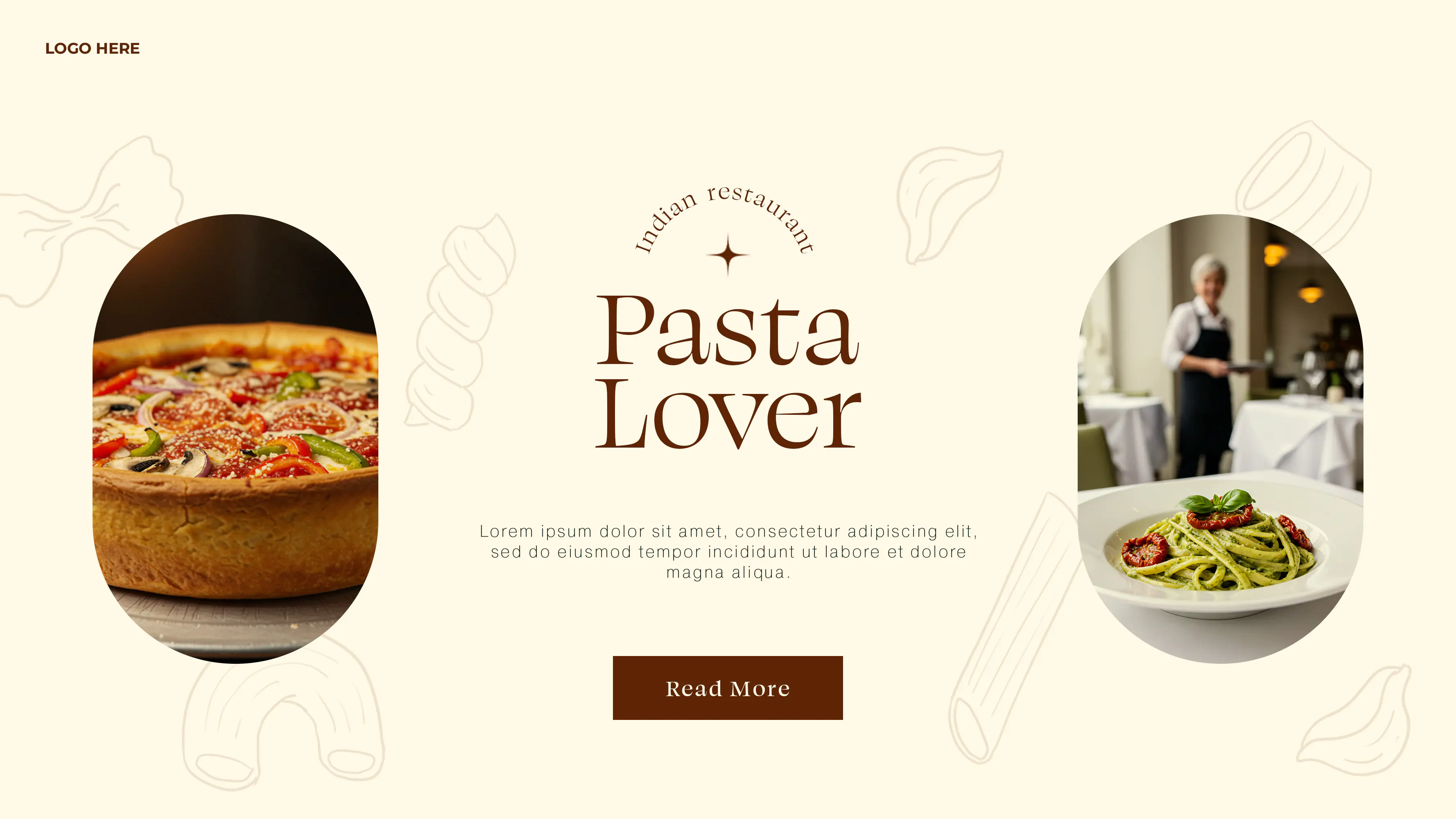 Italian Restaurant Landing Page Template