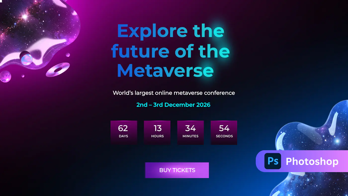 Enhanced Futuristic Metaverse Conference Landing Page