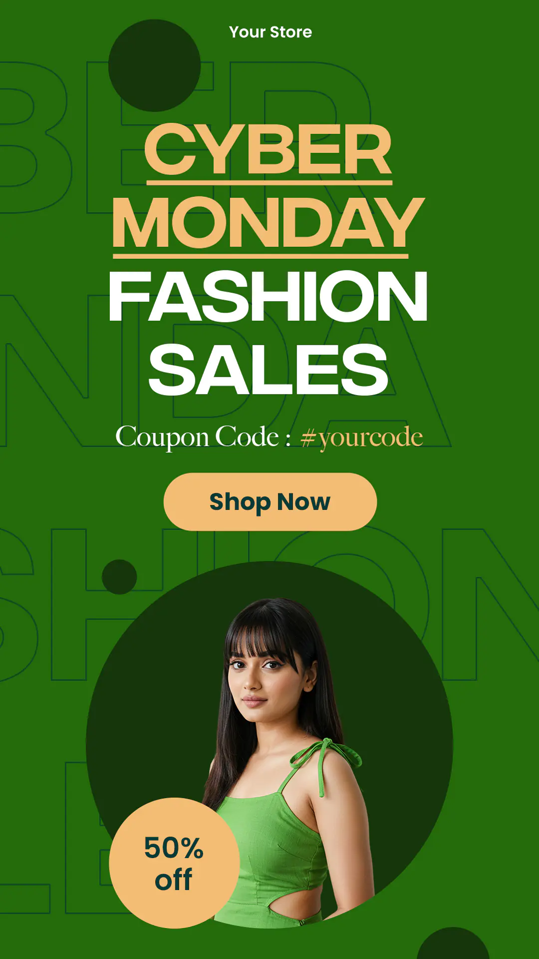 Cyber Monday Fashion Sale Template