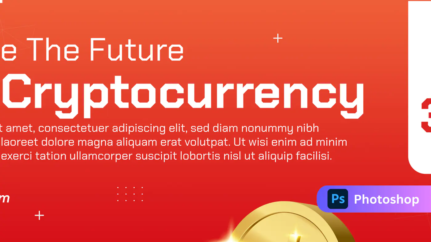 Cryptocurrency Promotion Banner Template