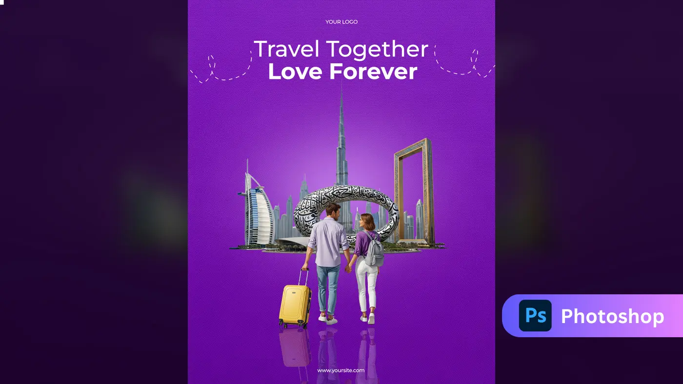 Romantic Dubai Travel Promo Template
