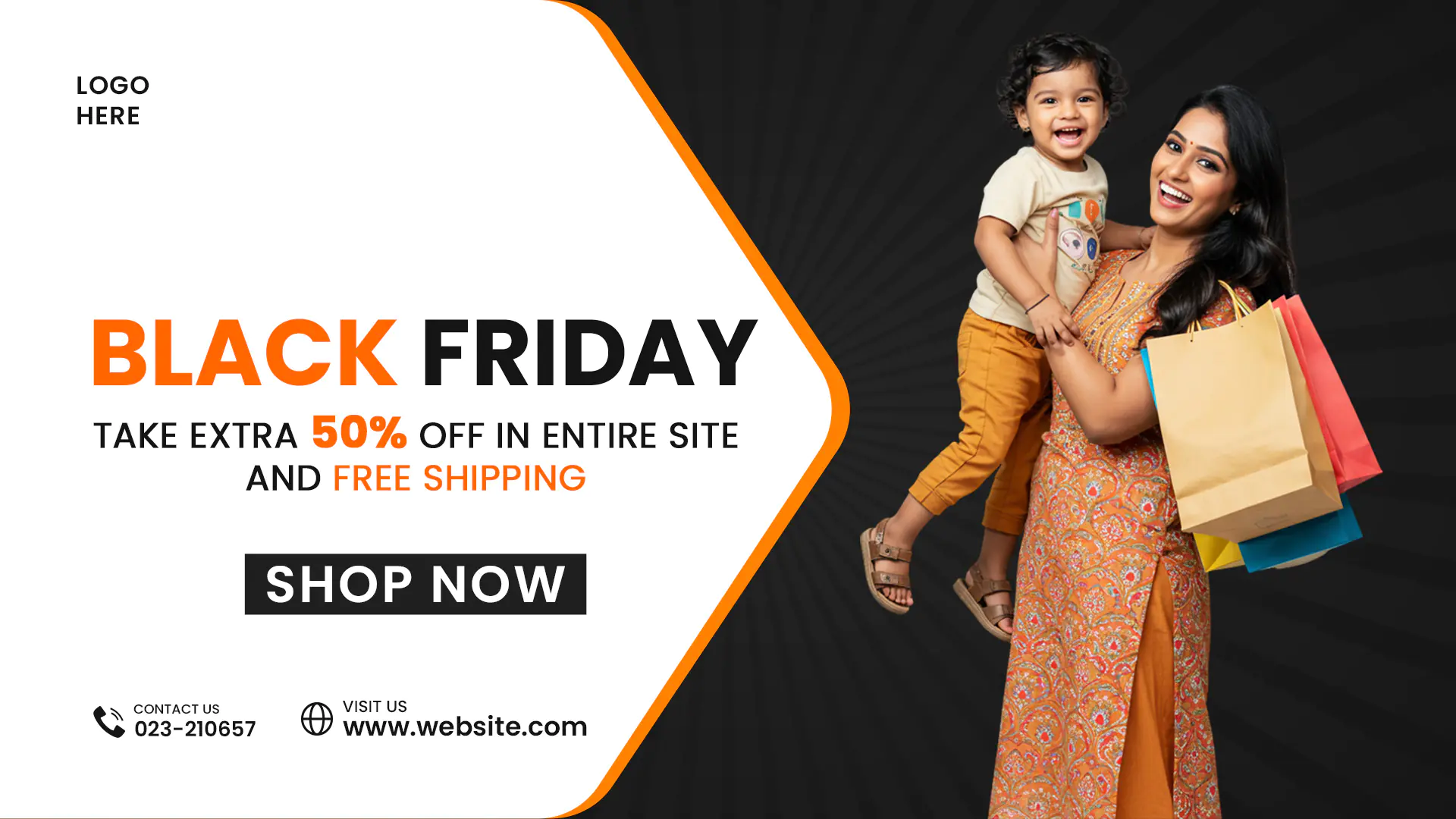 Black Friday Family Shopping Template