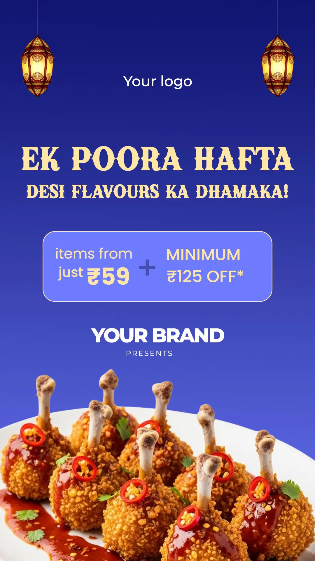 Indian Food Festival Promotion Banner Template