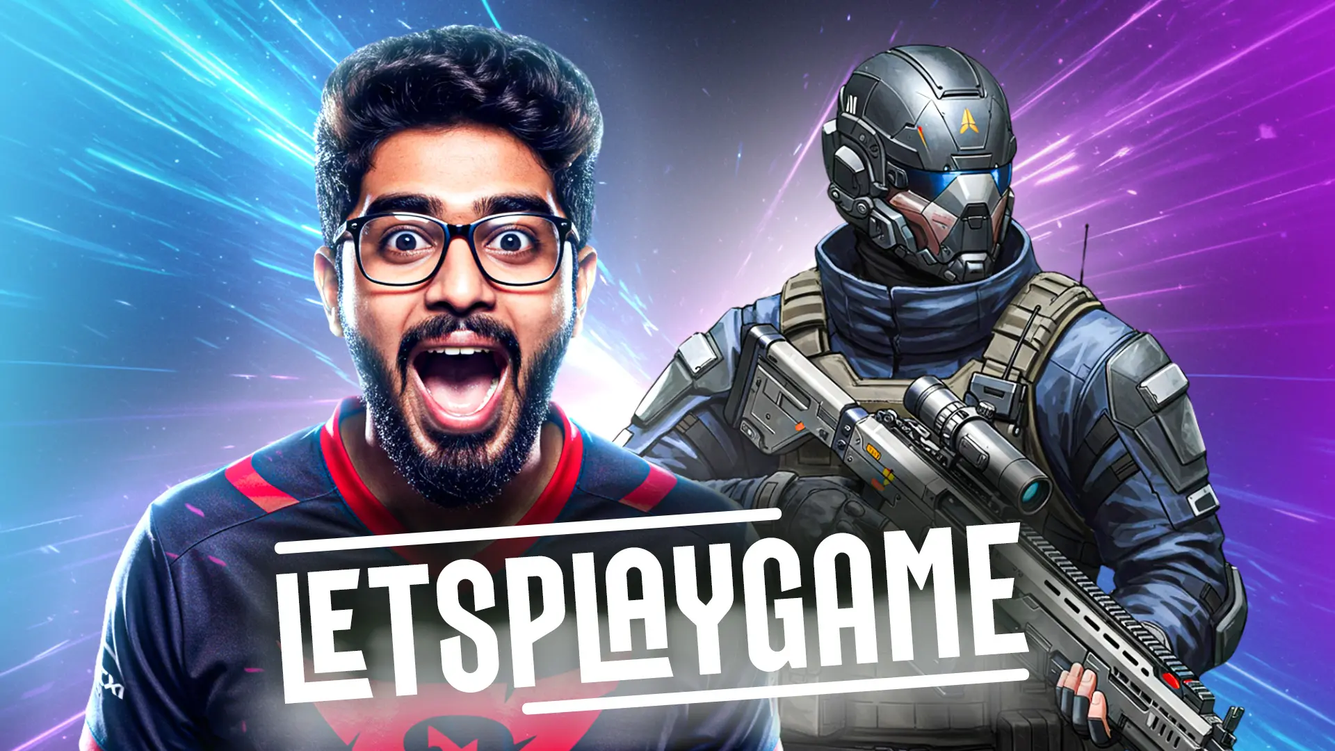 Let’s Play Game YouTube Thumbnail Template