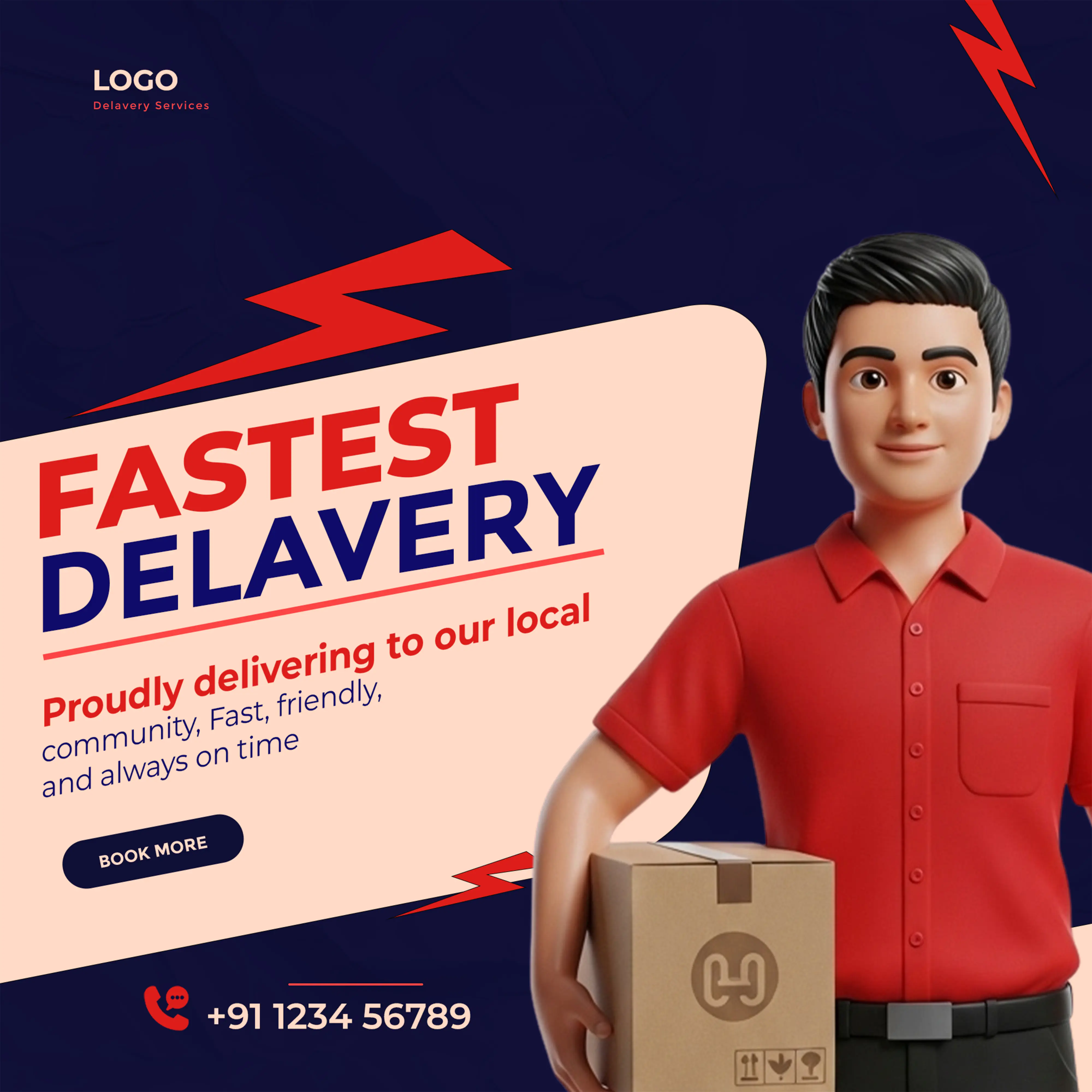 Swift Courier Service Promotion Template