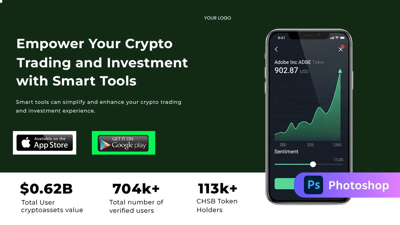 Crypto Trading App Promotional Template