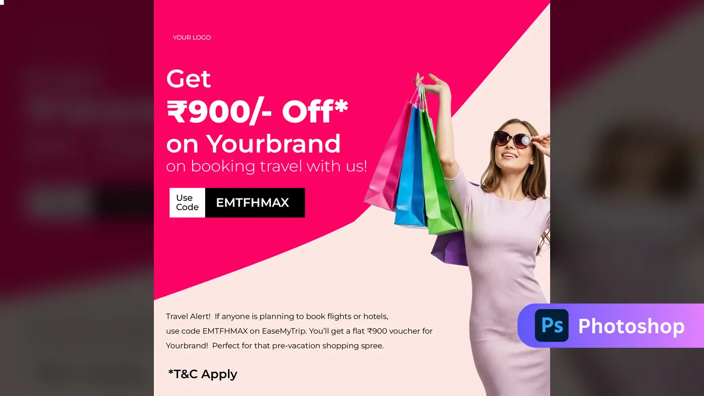 Modern Travel & Retail Offer PSD Template