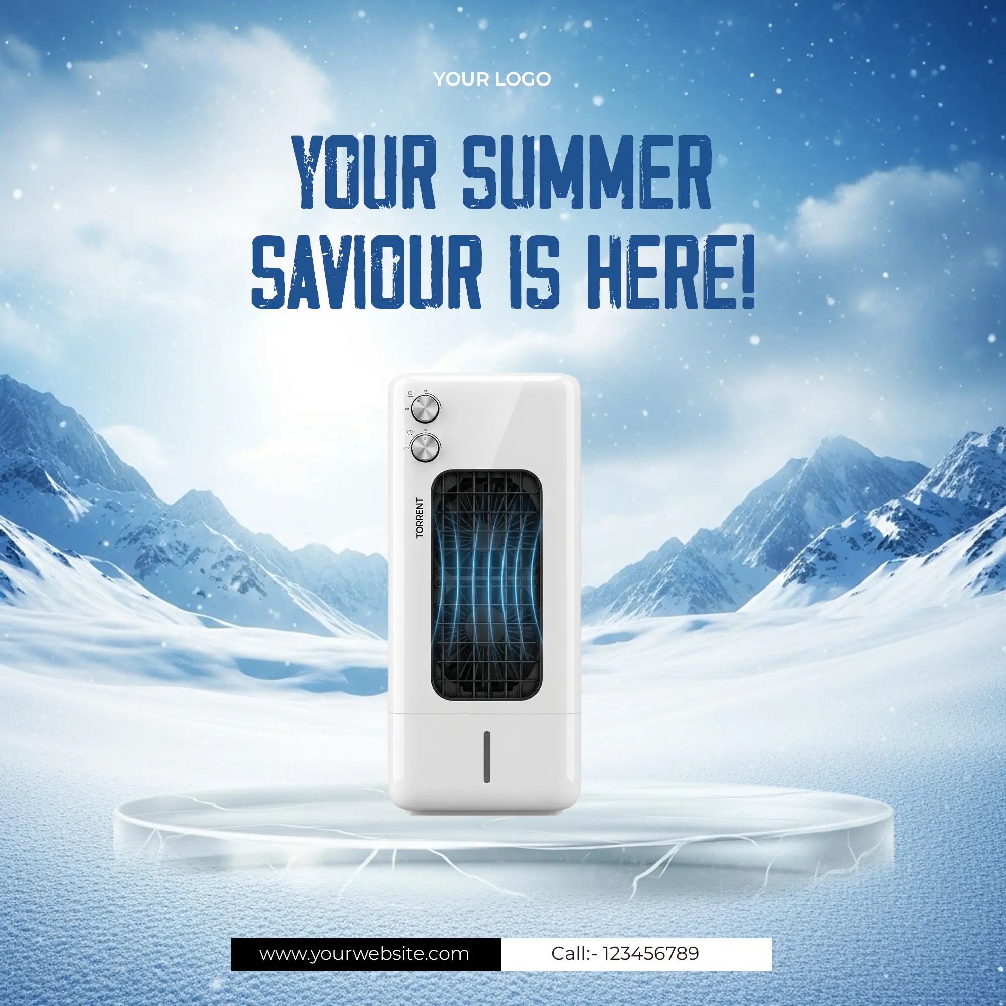 Arctic Blast Air Cooler Ad Template