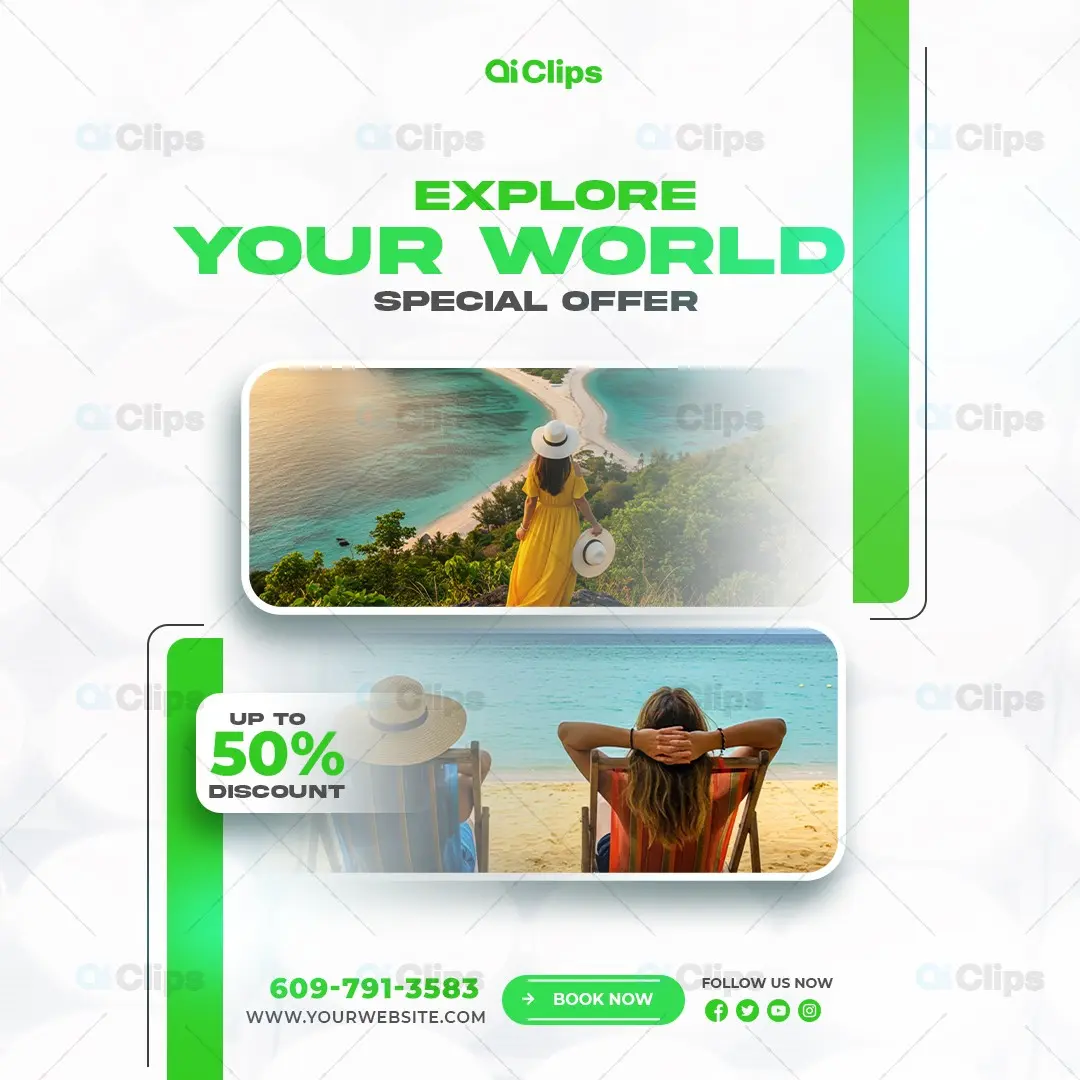 Travel Agency Special Offer Social Media Template