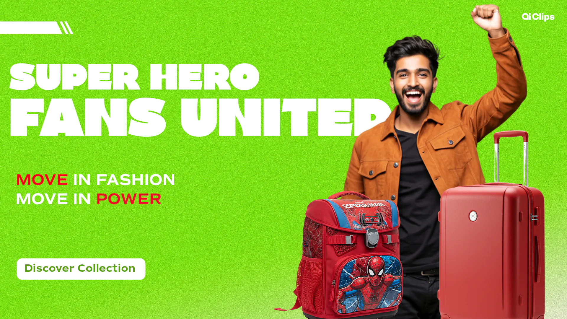 Superhero Fan Travel Banner Template