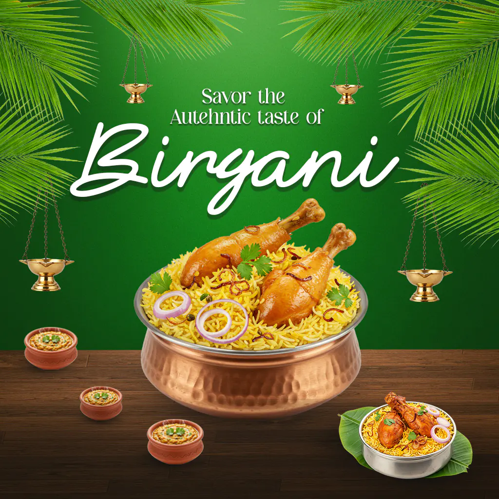 Authentic Biryani Promotion Template
