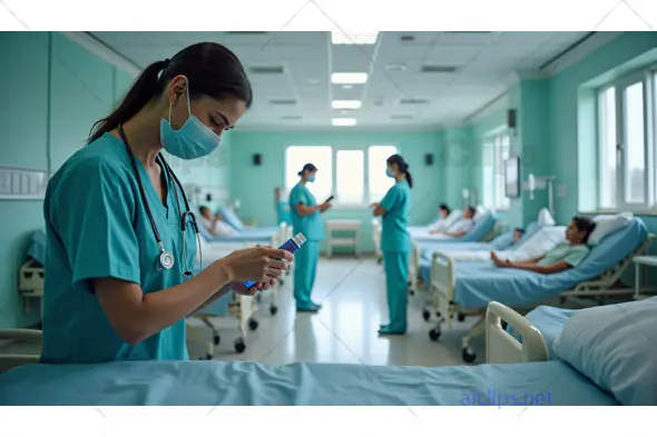 Healthcare Workers in Hospital Ward