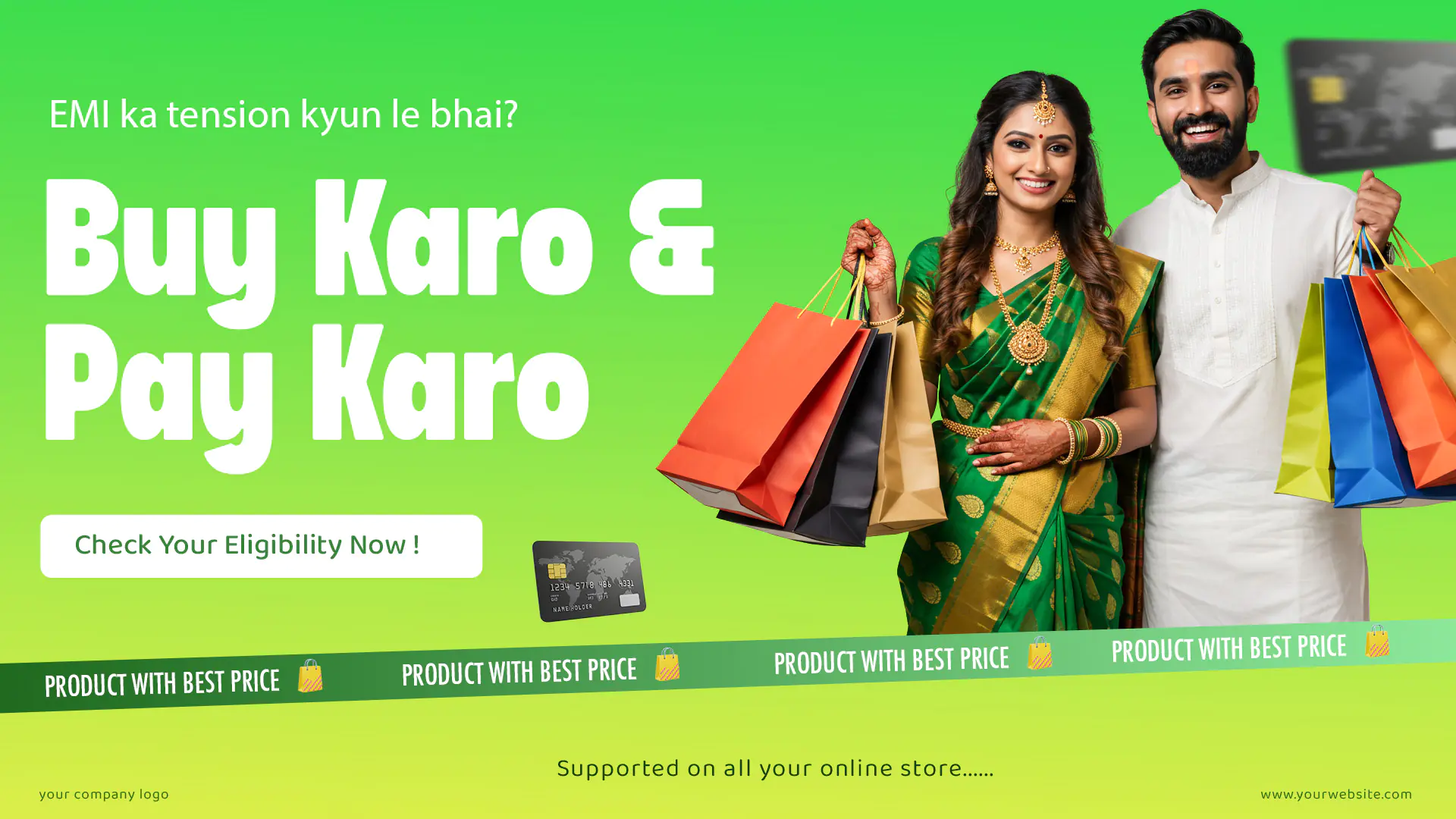 Festive Shopping EMI Promotion Template
