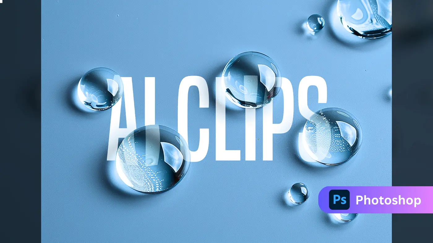 Water Droplet Reflection Text Effect