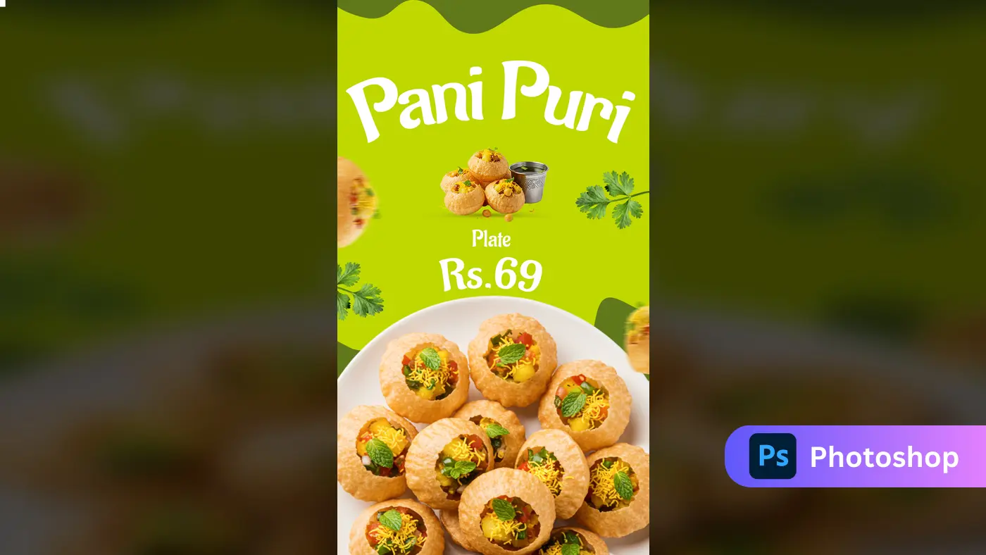Pani Puri Template Delicious Offer