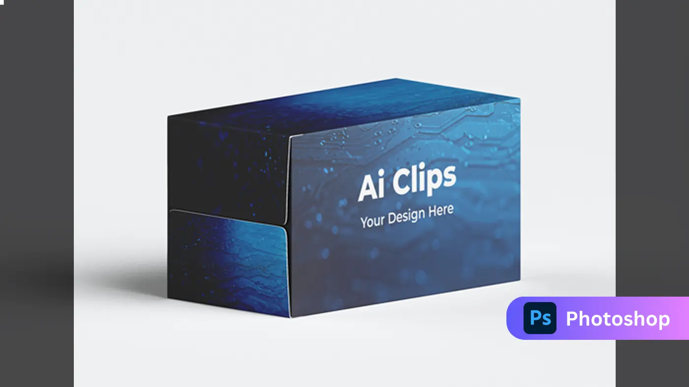 Futuristic Product Box Mockup