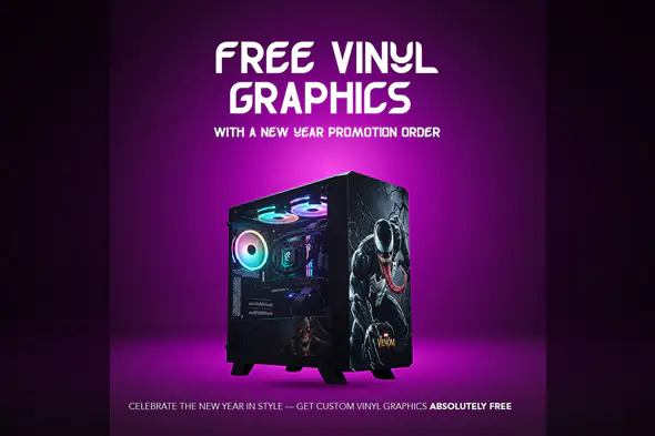 Enhanced PC Case Vinyl Graphics Promo Template